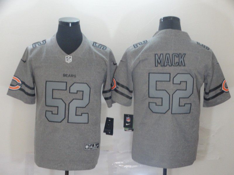Men Chicago Bears #52 Mack Grey Retro Nike NFL Jerseys